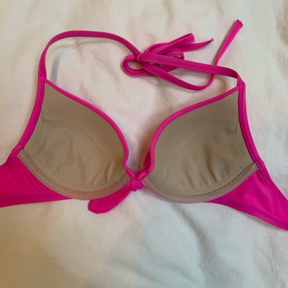 Victoria’s Secret Hot Pink Push Up Bikini Top - Picture 4 of 6